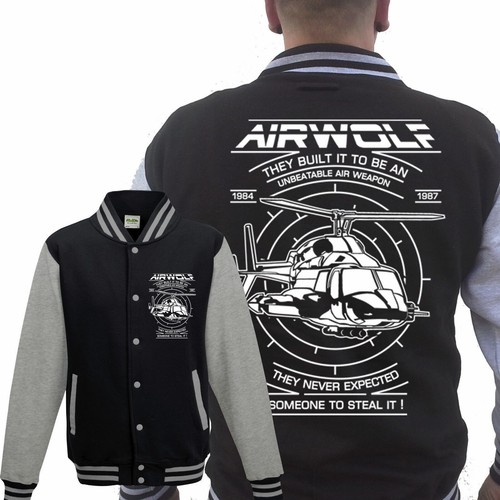Airwolf collegejacke grau - airwolf,